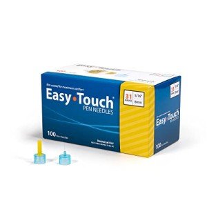 Easy Touch Insulin Pen Needles, 31G, 100 Count