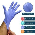 Medium Violet Blue Nitrile Gloves - 500 Pack