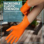 Disposable Nitrile Medical-Grade Gloves - 100 Count