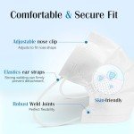 Disposable Face Mask Adults Colors - 100 Pack Individually Wrapped,4 Ply Protection Face Masks,Colored Facemask Disposable,Breathable and Comfortable Safety Masks for Women & Men