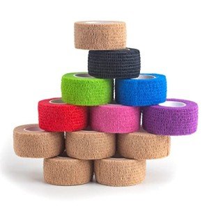YAXEON 12 Rolls Self Adhesive Bandage Wrap 1