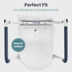 Adjustable Toilet Safety Rails for Seniors 250lb