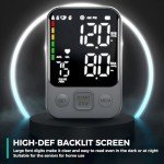 Upper Arm Blood Pressure Monitor with Memory & Large Display