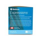 Medicom Expressions Disposable Face Masks - Box of 50 ASTM Level 3 Surgical Masks - 3 Layer Medical Masks Made in Canada - Blue Adult Masks