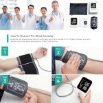 Upper Arm Blood Pressure Monitor with Memory & Large Display