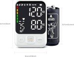 Upper Arm Blood Pressure Monitor with Memory & Large Display