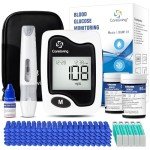 CareLiving Blood Sugar Monitor Kit with Test Strips