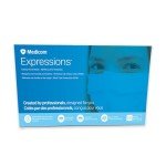 Medicom Expressions Disposable Face Masks - Box of 50 ASTM Level 3 Surgical Masks - 3 Layer Medical Masks Made in Canada - Blue Adult Masks