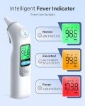 Femometer Ear Thermometer with Fever Alert and Covers