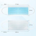 100 Pack Made in USA Disposable Face Masks- Medical Grade 3 Ply Protection Face Mask for Adults - Comfortable,Soft, Breathable