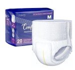 Adult Incontinence Diapers with Wetness Indicator, Medium