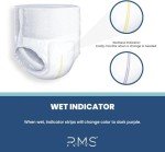 Adult Incontinence Diapers with Wetness Indicator, Medium