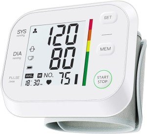Wrist Blood Pressure Monitor with Adjustable Cuff