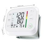 Wrist Blood Pressure Monitor with Adjustable Cuff