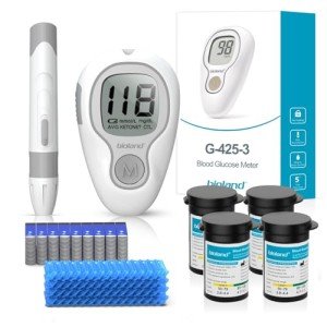 Blood Glucose Monitoring Kit with Test Strips and Lancets