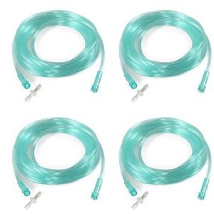 4 Pack Oxygen Tubing - Each Length 16.4 Feet - Premium Green Crush Resistant Oxygen Tubes