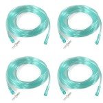 4 Pack Oxygen Tubing - Each Length 16.4 Feet - Premium Green Crush Resistant Oxygen Tubes