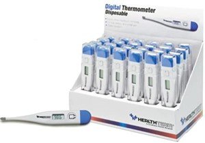 HealthTeam Digital Thermometers – Bulk 24 Count