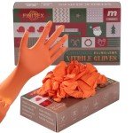 Finitex Orange Nitrile Disposable Gloves - 50 Pack