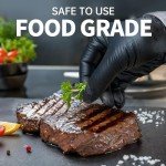 Black Nitrile Exam Gloves - Powder-Free, 100 Pcs