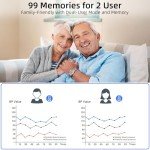 Digital Blood Pressure Monitor with Adjustable Cuff