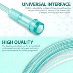 10 Pack High-Flow Ultra Soft Nasal Oxygen Cannula, Green Crush Resistant Tubing with Standard Connection 6.6 Feet
