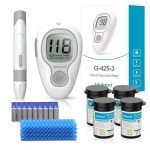 Blood Glucose Monitor Kit with Test Strips & Lancets