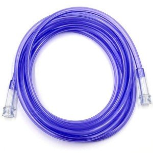 ResOne 25Ft Oxygen Supply Tubing, Crush Resistant, Standard Connectors for Nasal Cannulas, Cannula Nasal Tubing, Oxygen Concentrator - Purple