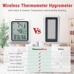 ThermoPro TP60 Wireless Indoor Outdoor Hygrometer