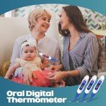 20 Pack Digital Thermometers for Adults - Flexible Tip