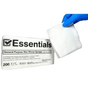 200 Count Non-Sterile 4''x4'' Gauze Sponges