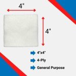 200 Count Non-Sterile 4''x4'' Gauze Sponges