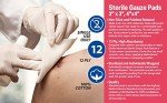 4" x 4" Advanced Sterile Gauze Pads - 100 Pack