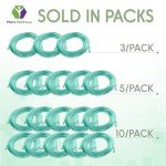 Mars Wellness Oxygen Tubing - Premium Green Crush Resistant Oxygen Tubes - 25 Foot - Pack of 3 Tubes