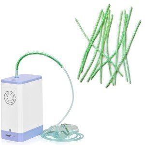 12 Pack Green Oxygen Tubing Support Crimp Straightener