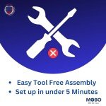 Raised Toilet Seat with Safety Frame - 400 Lb Capacity