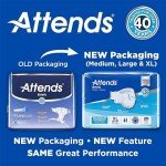 Attends Adult Incontinence Briefs with Maximum Absorbency 72ct
