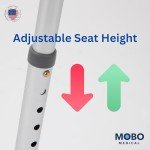 Raised Toilet Seat with Safety Frame - 400 Lb Capacity