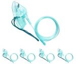 4 Packs Large Adult Oxygen Masks with Tubing