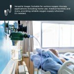 ResOne 25Ft Oxygen Supply Tubing, Crush Resistant, Standard Connectors for Nasal Cannulas, Cannula Nasal Tubing, Oxygen Concentrator - Purple