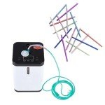 16 Pcs Oxygen Tube Support Crimp Straightener for Portable Concentrator Tank Hose Nasal Cannula Tubing Accessories Holder Supports Keep from Kinking Compatible with Straightener, Cannula,Oxygen Masks