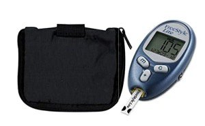 Freestyle Lite Blood Glucose Meter with Manual & Case