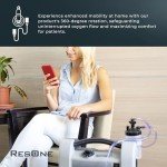 ResOne 2pk 50Ft Oxygen Supply Tubing - Swivel Connectors, Crush Resistant - 360 degree rotation, for Nasal Cannulas, Cannula Nasal Tubing, Oxygen Concentrator - Purple