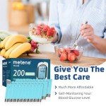 Metene TD-4116 Blood Glucose Test Strips - 200 Count