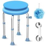 Medhelp Adjustable Stainless Steel Shower Stool