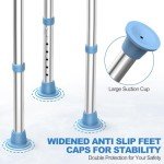 Medhelp Adjustable Stainless Steel Shower Stool