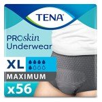 Tena Men's Incontinence Underwear, Maximum Absorbency, X-Large
