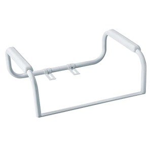 Moen Glacier White Toilet Grab Bar for Seniors