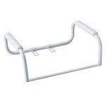 Moen Glacier White Toilet Grab Bar for Seniors