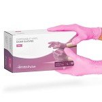 Large Pink Vinyl Disposable Gloves - 100 Pack